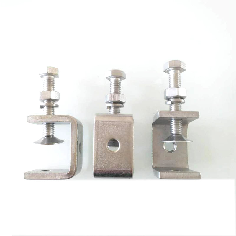 [Australia - AusPower] - Kyien 4Pieces 304 Stainless Steel C-Clamp Heavy Duty C-clamp Woodworking Welding Building Household Tiger Clamp G-Clamp 