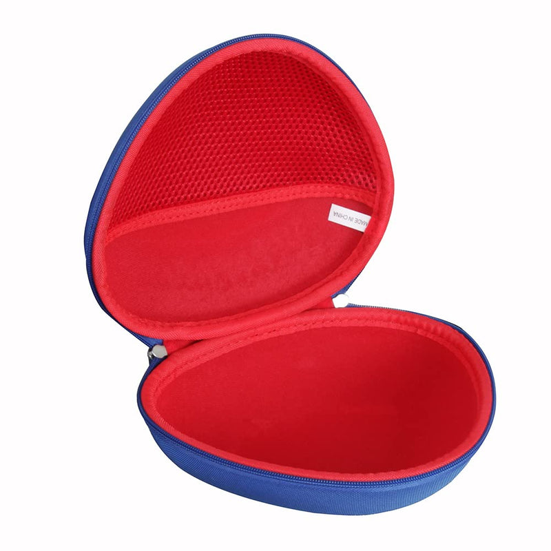 [Australia - AusPower] - Hermitshell Travel Case for iClever HS19 Kids Headphones (Outer Blue + Inner Red) Outer Blue + Inner Red 