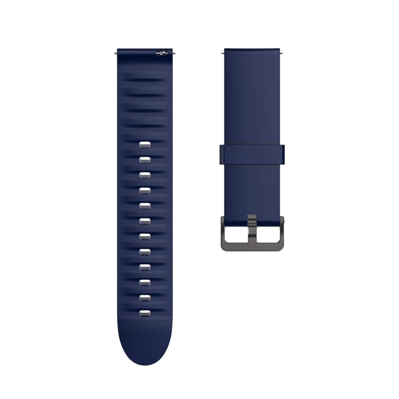 [Australia - AusPower] - Compatible for Wy ze Watch 47mm Band, Lamshaw Silicone Replacement Soft Band Wristbands Straps with Stainless Steel Buckle for Compatible for Wy ze Watch 47mm Smartwatch (Blue) Blue 
