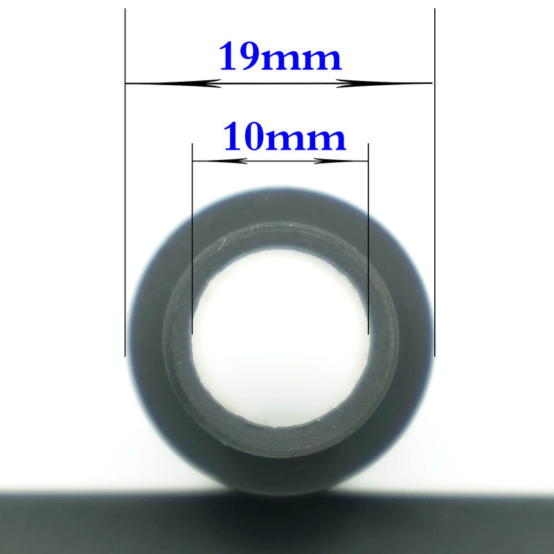 [Australia - AusPower] - AOOHYEO 14mm CCW to 14mm CCW 0.8″ 2.4″ 4.8″ 7.1″ Outer Diameter 0.75” （19mm） AEG GBB Airsoft-Black M14x1 Left Threaded Extension Accessories Four Pieces Black 