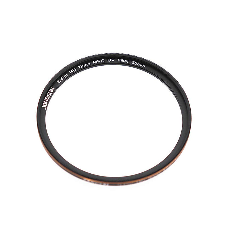 [Australia - AusPower] - JONGSUN 58mm UV Filter, S-Pro HD Nano MRC Camera Ultraviolet Protection Filter, Multicoated, B270, Ultra-Slim, Lens Cloth Kit 