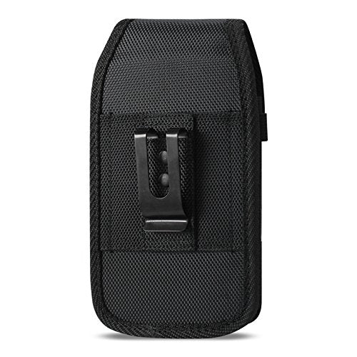 [Australia - AusPower] - Reiko Vertical Rugged Pouch with Metal Logo & Velcro for iPhone 6/6s - Black 583007 