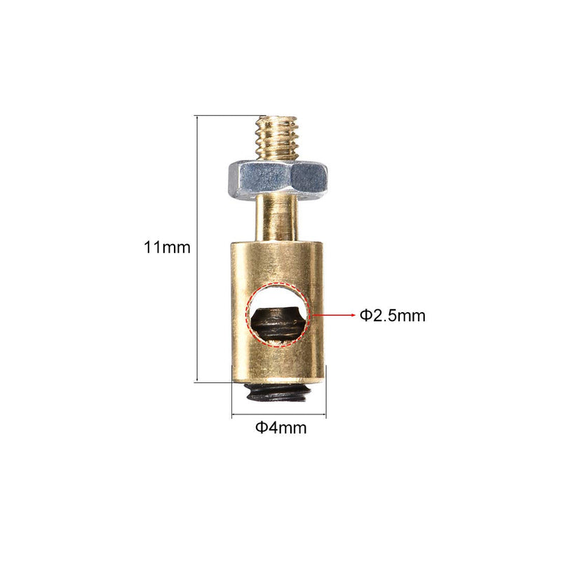 [Australia - AusPower] - uxcell Linkage Stoppers Connecting Servo Arm,Push Rod for RC Airplane,D4x2.5mm 5pcs 