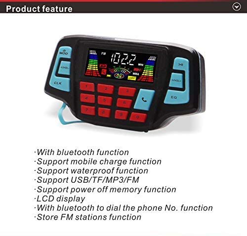 [Australia - AusPower] - USB Bluetooth Waterproof Motorcycle Audio Radio Sound System Stereo Speakers MP3 