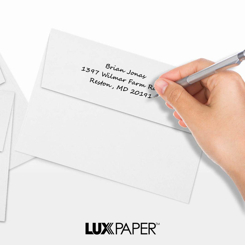 [Australia - AusPower] - LUXPAPER A7 Invitation Envelopes for 5 x 7 Cards in 80 lb. Bright White, Printable Envelopes for Invitations, w/Peel and Press Seal, 50 Pack, Envelope Size 5 1/4 x 7 1/4 (White) 50 Qty. 80lb. White 