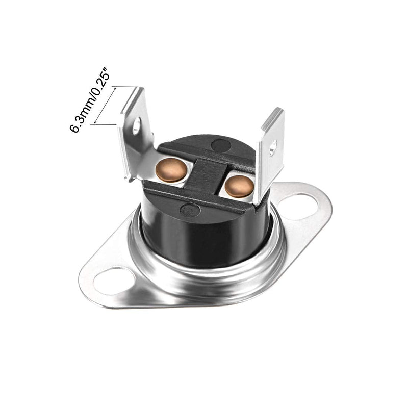 [Australia - AusPower] - uxcell KSD301 Thermostat 40°C/104°F 10A Normally Open N.O Adjust Snap Disc Temperature Switch for Microwave Oven Coffee Maker 5pcs 