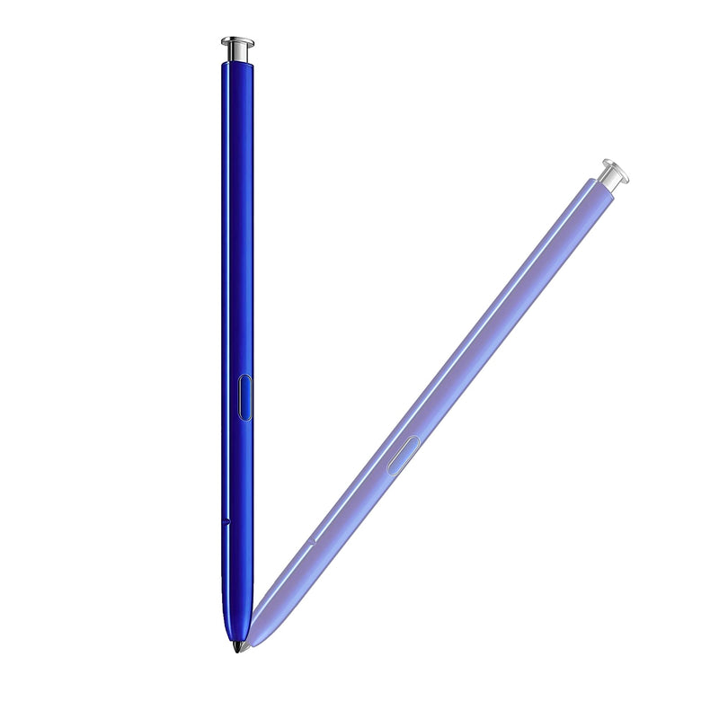 [Australia - AusPower] - 2 Pack Blue Silver Note 10 Pen Replacement for Galaxy Note 10 Note10 Plus Note 10, 5G Stylus Pen Touch S Pen (Without Bluetooth) 