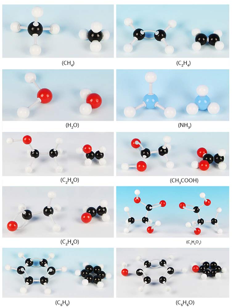[Australia - AusPower] - LINKTOR Chemistry Molecular Model Kit (323 Pieces), Student or Teacher Set for Organic and Inorganic Chemistry Learning, Motivate Enthusiasm for Learning and Raising Space Imagination 323pcs Kit 