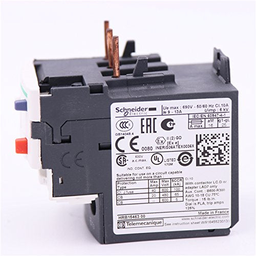 [Australia - AusPower] - NEW TeSys LRD thermal overload relays LR-D16 LRD16 9-13A Class 10A 
