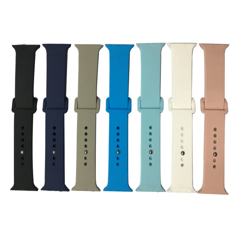[Australia - AusPower] - 38mm 40mm Smart Watch Bands,7 Pack Ventilation Silicone Sport Replacement Strap Compatible iWatch Nike+,Series 3, Series 2, Series 1, Sport, Edition (38mm 40mm-7Pack-2) 38mm 40mm-7Pack-2 