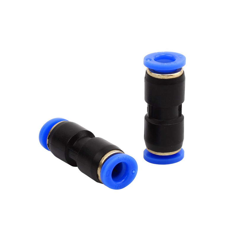 [Australia - AusPower] - SNS SPU-1/4 1/4" Tube OD Plastic Straight Union Pipe Tube Fitting Straight Pneumatic Connector(10 PCS) 