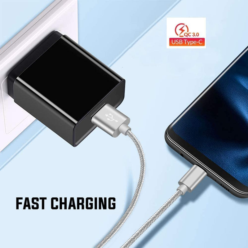 [Australia - AusPower] - Charger Cord for Samsung S10 S10E S20 Plus Ultra 20 A32 A52 5G,A20 A10E A50 A51,Galaxy Note 10,USB C Charging Cable,Fast Charge Power Wire 3-3-6-6 FT 