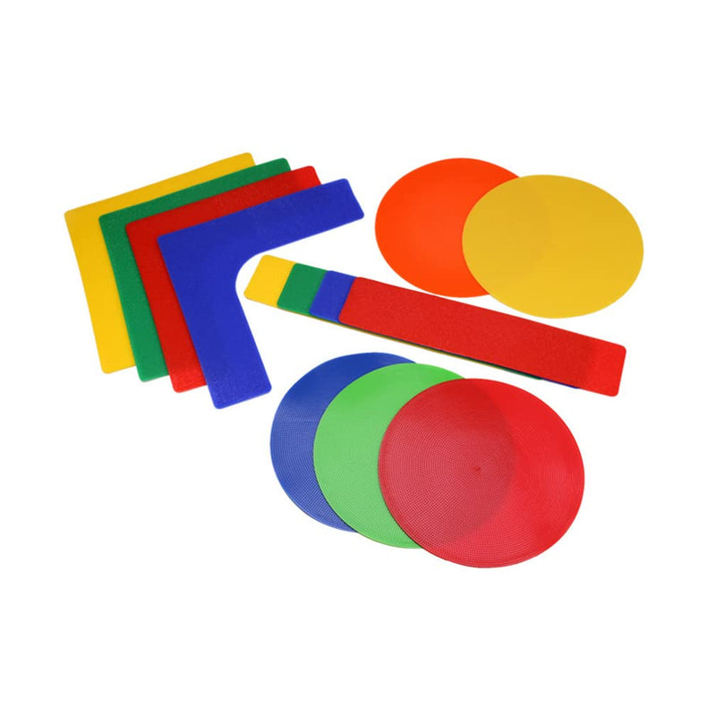 [Australia - AusPower] - LIOOBO 4 Pcs Tennis Court Lines Boundary Markers Pickleball Court Spot Markers for Kids Basketball Football Badminton Training Equipment 
