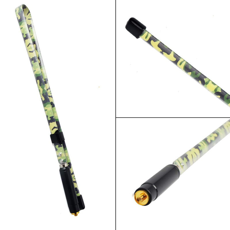 [Australia - AusPower] - HYS 2-Way Radio SMA-Female Portable Antenna 31.5-Inch Dual Band UV VHF/UHF 144/430Mhz Camouflage Antennas for Kenwood Baofeng UV-82 BF-F8HP UV-5R WOUXUN KG-UVD1P KG-UV6D 