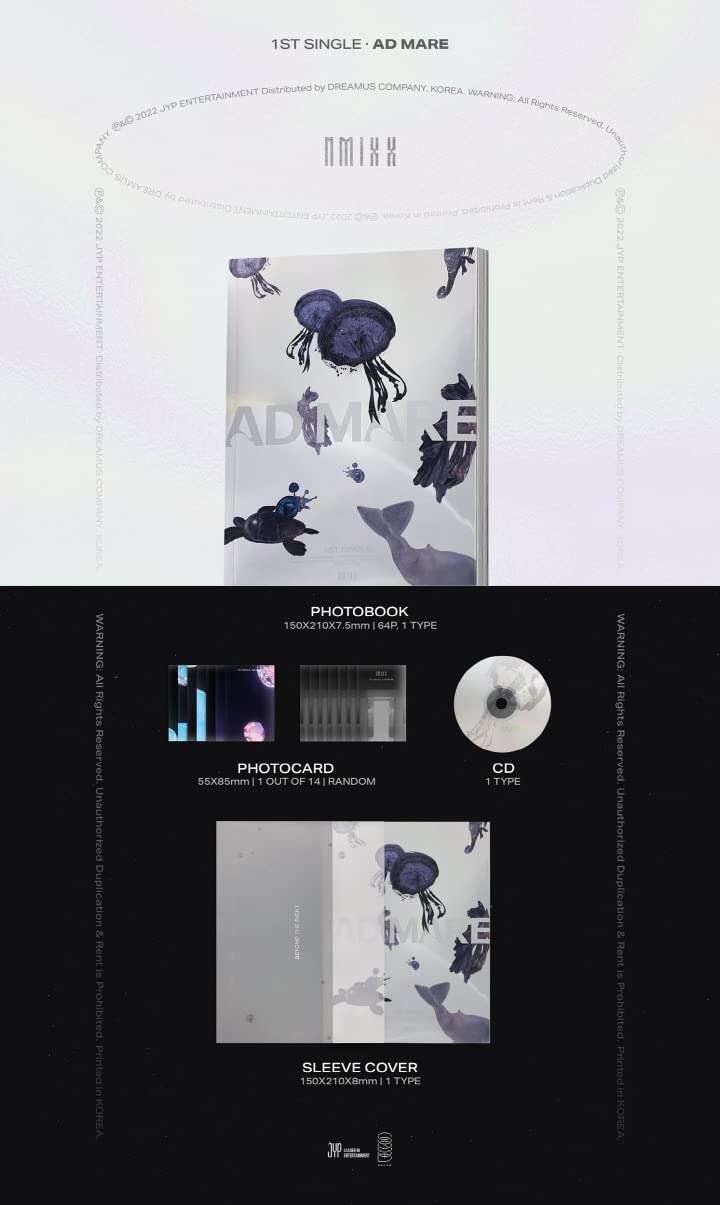 [Australia - AusPower] - NMIXX AD MARE 1st Single Album Light Version CD+64p PhotoBook+1p PhotoCard+Tracking Kpop Sealed 