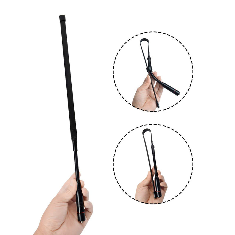 [Australia - AusPower] - TWAYRDIO Dual Band SMA Female Foldable Tactical Antenna with Gooseneck 18.7inch 2 Meter/70cm 2 Way Radio Antenna for Baofeng UV-5R Series,UV-82 Series,BF-F8HP Kenwood Retevis Walkie Talkie 