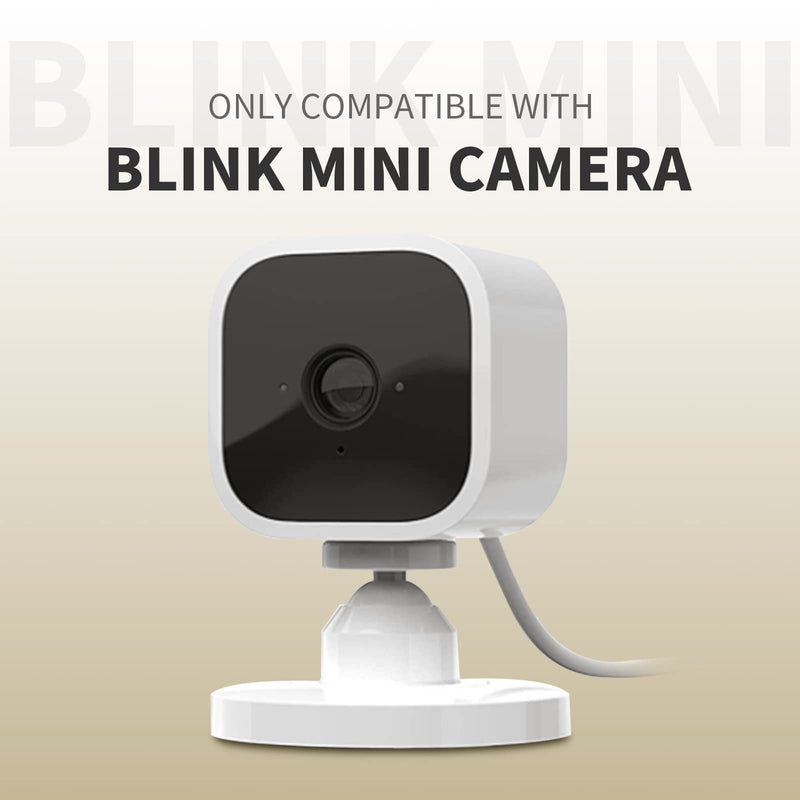 [Australia - AusPower] - Blink Mini Mount, Strong Adhesive Durable Wall Mount Bracket Stand for Blink Mini Indoor Camera, No Drill, No Screws, Decorate Damage-Free, Easy to Install (2 Pack,Black) Black 