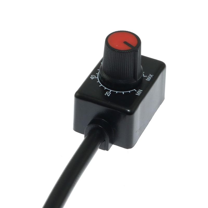 [Australia - AusPower] - Maxmoral Dimmer Switch 0-10V Knob LED Dimmer No Flicker No Noise Mini Switch PWM Dimming Indoor Lighting Spotlight Grow Light Driver for Use with Track Lights Wall Washer Lights 