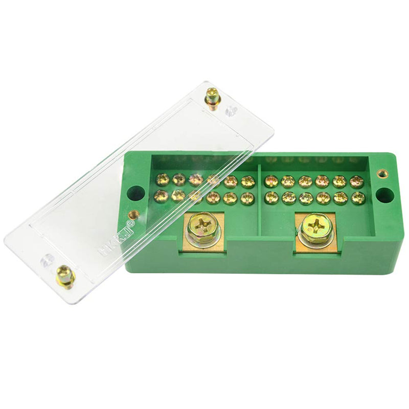 [Australia - AusPower] - WMYCONGCONG 660V 30A Single Phase 2 Inlet 12 Outlet Metering Box Junction Power Distribution Terminal Block (2 Inlet 12 Outlet) 