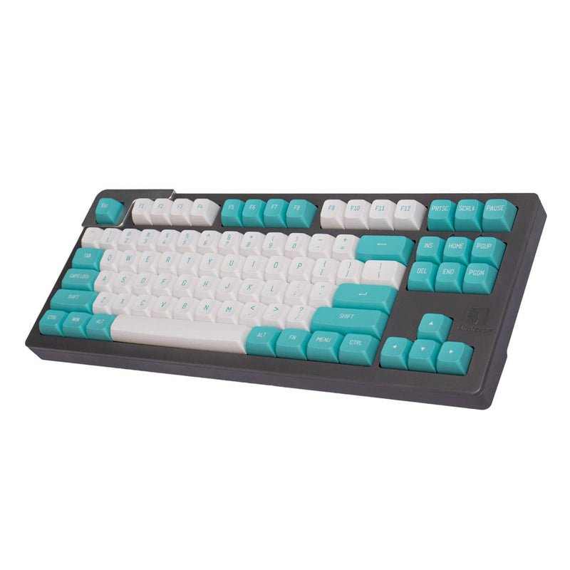 [Australia - AusPower] - Mintcaps White Green Keycaps 150 Keys Doubleshot MSA Profile Custom Keycaps for 61/64/68/84/87 Mechanical Gaming Keyboard Light Green 