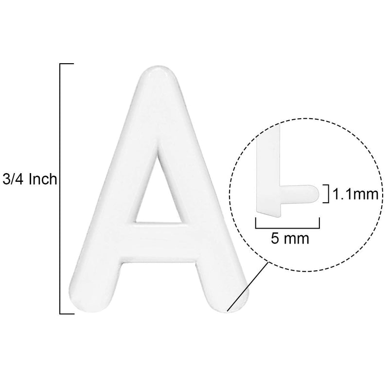 [Australia - AusPower] - Letter Board Letters Only,698 PRE-Cut Characters (3/4 Inch,White) with Sorting Tray,Felt Letter Board Letters (Choice D) Choice D 