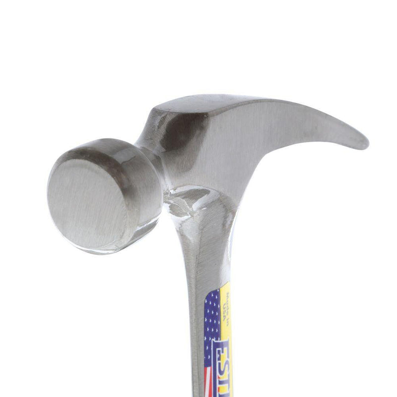 [Australia - AusPower] - Estwing - E3/12S Hammer - 12 oz Straight Rip Claw with Smooth Face & Shock Reduction Grip - E3-12S Silver 12 oz (Ounces) 