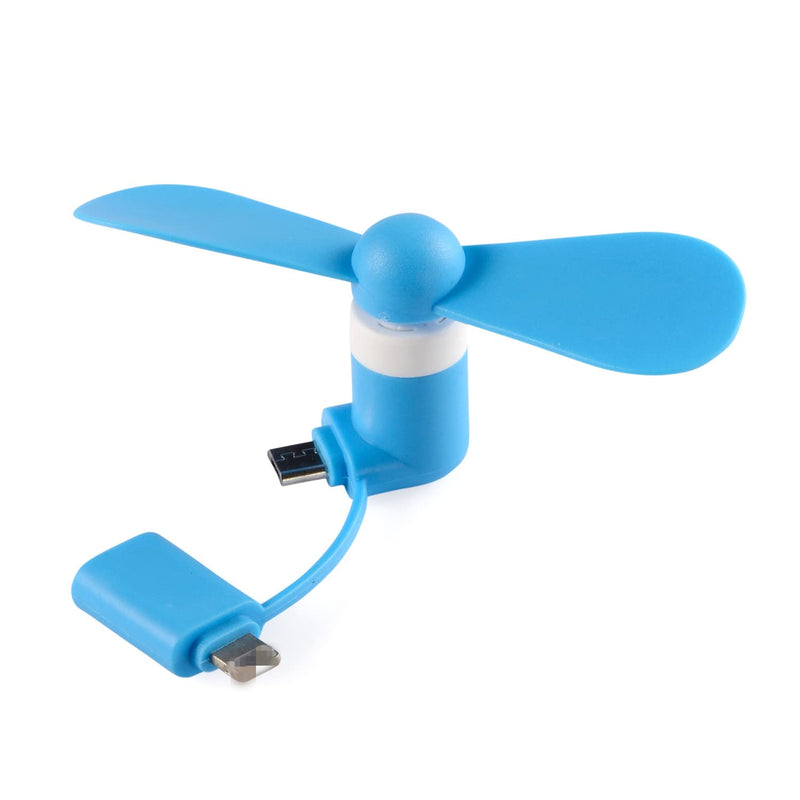 [Australia - AusPower] - Mini Cell Phone Fan - Colorful and Powerful 2-in-1 Fan Compatible for iPhone, iPad, Android Smartphone,Tablet - Cell Phone Summer Accessories - (6-Pack) 