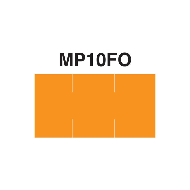 [Australia - AusPower] - Fluorescent Orange Labels to fit Monarch 1110 Pricers. 16 Rolls with 1 Free Ink Roller. 