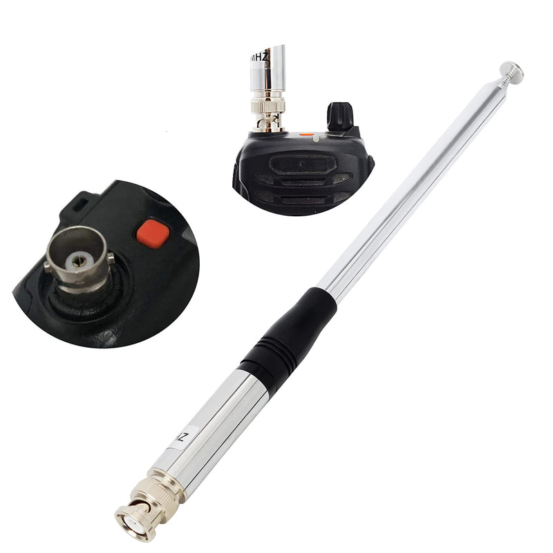 [Australia - AusPower] - HYS 27Mhz Antenna 9-Inch to 51-inch Telescopic/Rod HT Antennas for CB Handheld/Portable Radio with BNC Connector Compatible with Cobra Midland Uniden Anytone CB Radio 