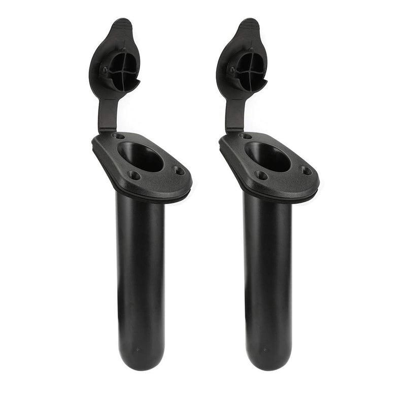 [Australia - AusPower] - Anndason 2 Pcs Kayak Deck Plastic Flush Mount Fishing Boat Rod Holders and Cap Cover, Fishing Tackle Accessory Tool 