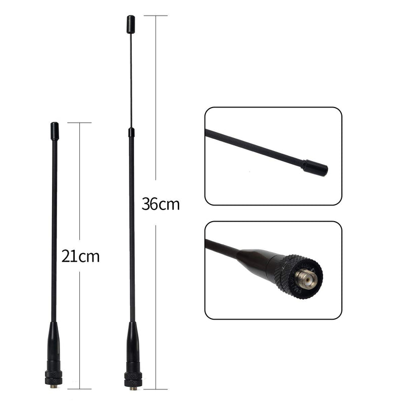 [Australia - AusPower] - UAYESOK Dual Band VHF UHF Walkie Talkie Antenna SMA Female Retractable Telescopic Antenna for Baofeng BF-UV5R BF-888s PUXING WOXUN Kenwood TK-360 TK-370 Handheld Ham Radio 