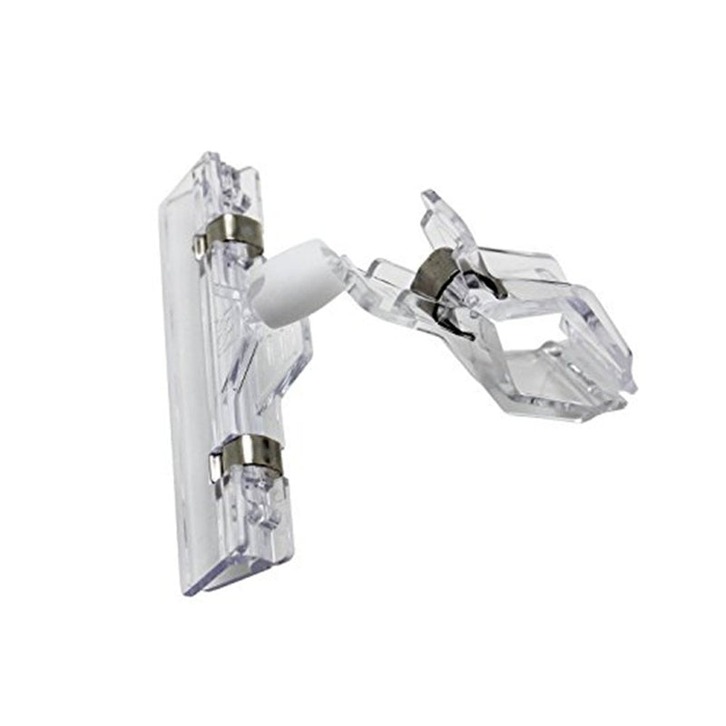 [Australia - AusPower] - Jocon HD6006 Sign Clips Swivel Merchandise Sign Clip Display Clip (8 PCS, Clear) 8 PCS 