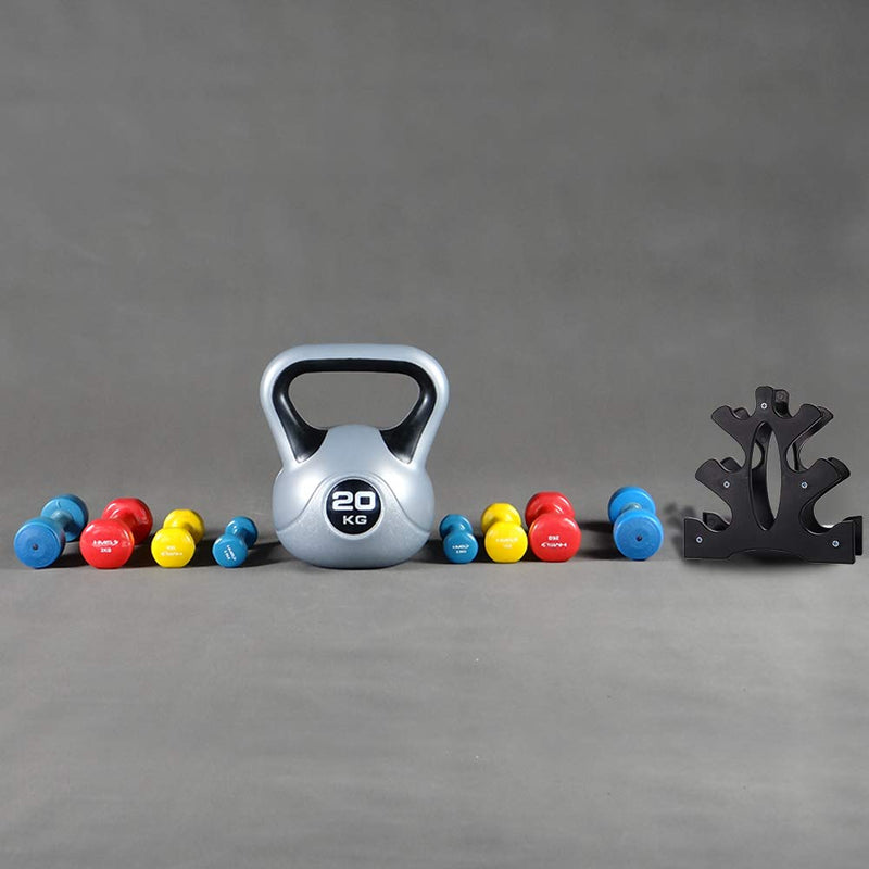 [Australia - AusPower] - AUXSOUL 1 Pack Dumbbell Rack Stand, 3 Tier Dumbbells Weights Handle Stand Hand Weight Tower Stand, Dumbbell Bracket Free Weight Stand for Home Gym Organization, Holds 30 Pounds(Weights Not Included) 