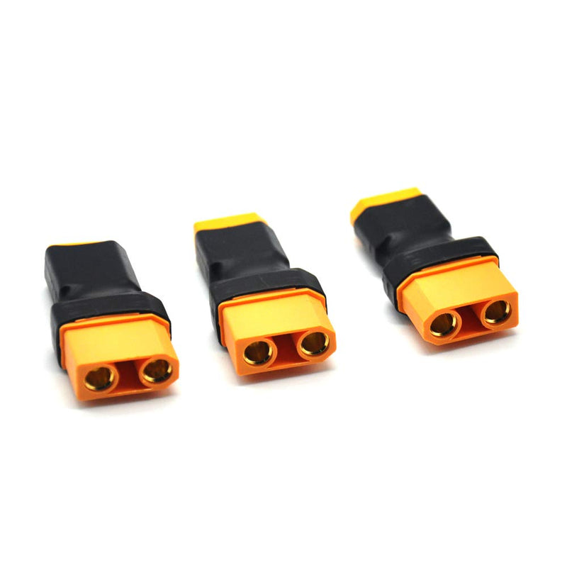 [Australia - AusPower] - Padarsey 3pcs Male XT60 to Female XT90 Connector Adapter XT-90 XT-60 for RC Battery(Pack of 3) 3 pack XT90 Female to XT60 Male 