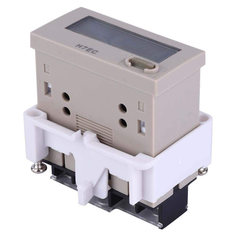 [Australia - AusPower] - H7EC-N Without Input Voltage LED Digital Counter Meter Digital Electrical Counter 8 Digit LCD Display 0-99999999 Counting Range Digital Totalizer with Holder 