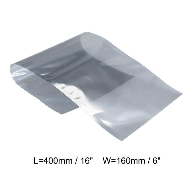 [Australia - AusPower] - uxcell Antistatic Shield Shielding Bag, Flat Open Top Anti Static Bag for Electronic Devices, 6x16 inch(160x400mm), 50 PCS 