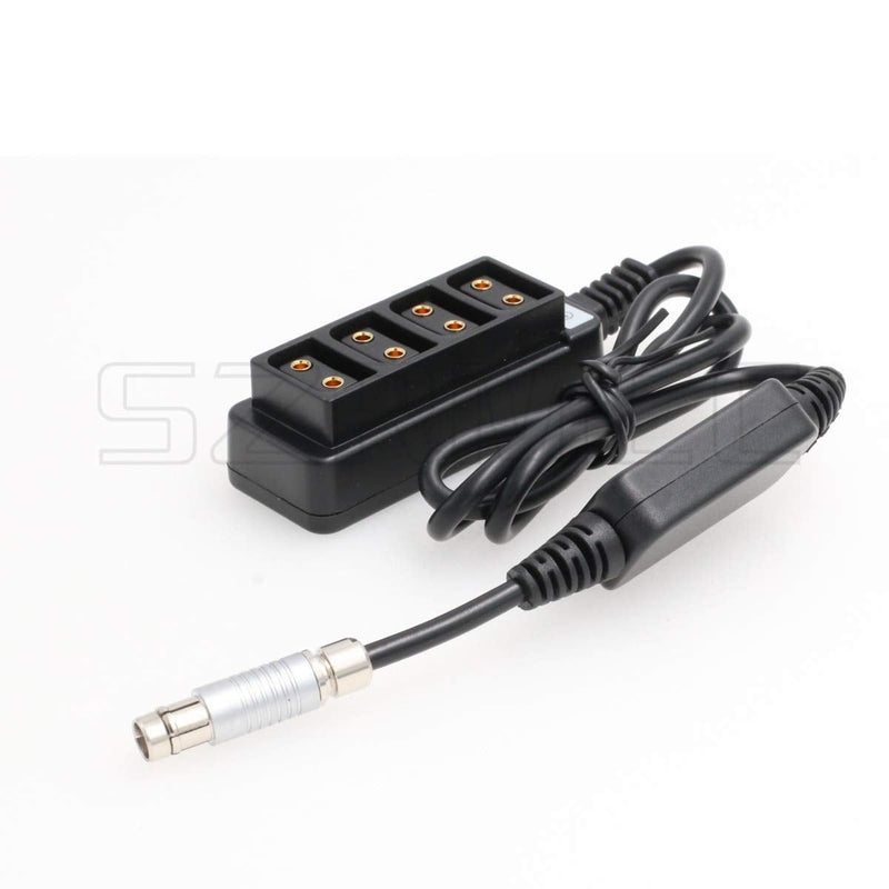 [Australia - AusPower] - SZRMCC Fischer 3 Pin RS of ARRI Alexa Camera 12V Regulated Power Out to 4 Female D-tap Splitter P tap Splitter Cable 