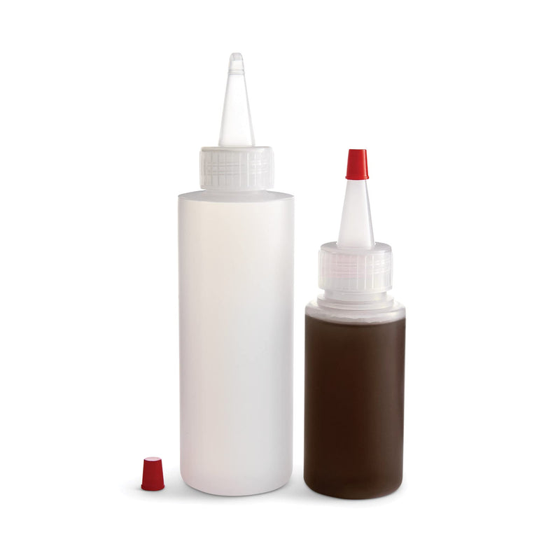 [Australia - AusPower] - Mrs. Anderson's Baking Mini Squeeze Bottles with Caps, Clear, 2-Ounce and 4-Ounce, 2-Piece Set 