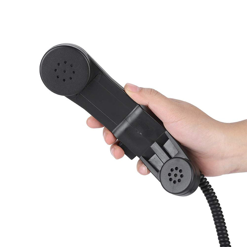 [Australia - AusPower] - Military 3.5mm Plug Handheld Speaker Mic HiFi Sound Army Shoulder/Handheld Retro Telephone Handset 