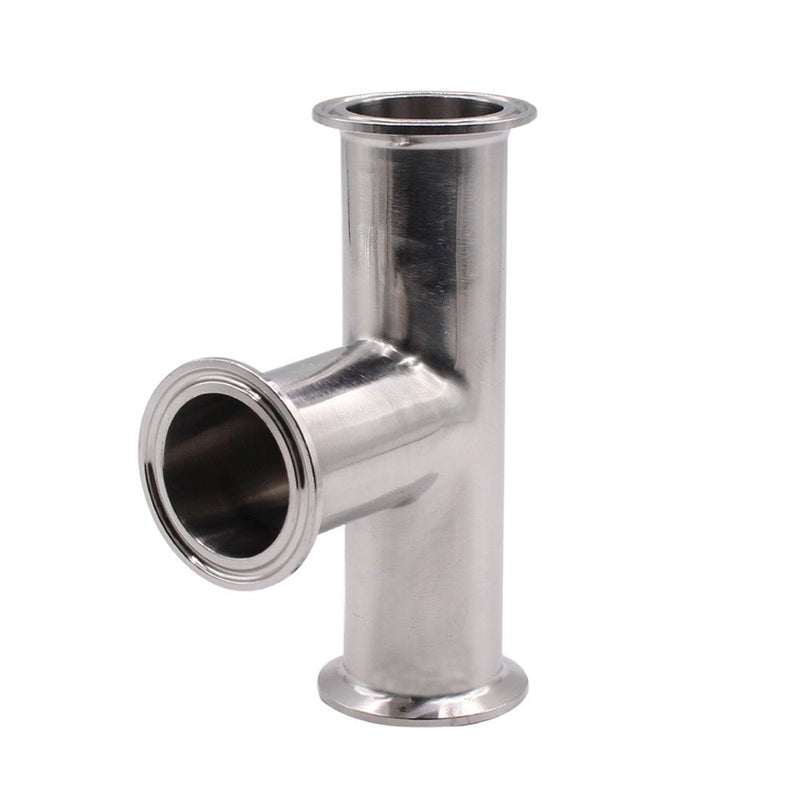 [Australia - AusPower] - DERNORD Clamp Tee 3 Way Stainless Steel 304 Sanitary Fitting Fits 1.5" Tri-clamp, 38mm Pipe OD Pipe OD 38mm 