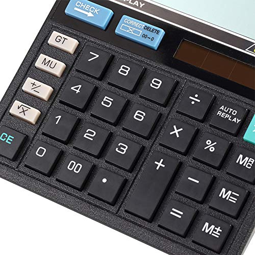 [Australia - AusPower] - Meichoon Large Calculator Dual Power Solar Battery 10 Digit with Big Sensitive Button Basic Office Products Electronic Multifunctional Calculating Machine KA07 