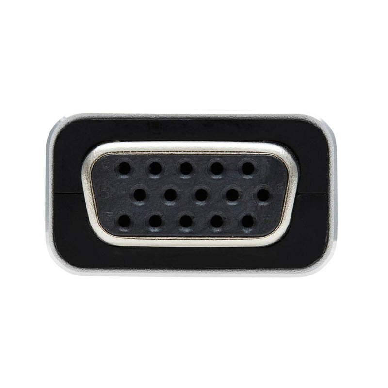 [Australia - AusPower] - Tripp Lite USB-C to VGA Flat Cable, Flat USB C to VGA Apapter Cable (M/F), 1920 x 1200 60 Hz, Thunderbolt 3 Compatible, Black, 5 in (U444-F5N-VGA) 