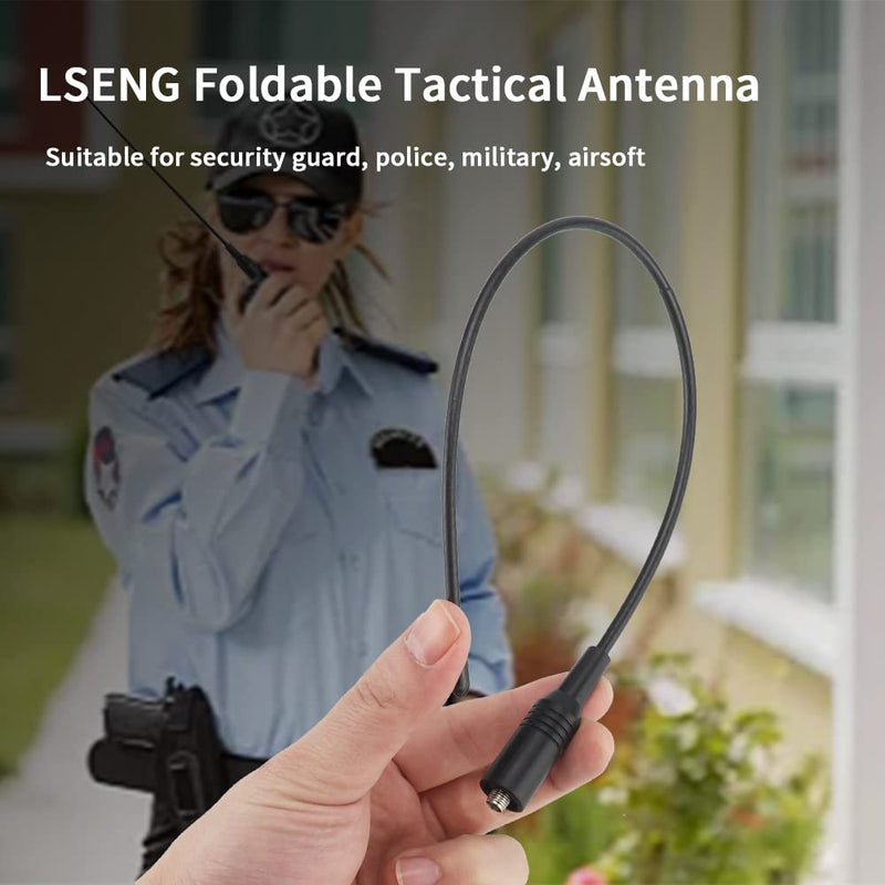 [Australia - AusPower] - LSENG Walkie Talkie Antenna for Baofeng Radio Antenna Upgrade 14.96 Inch Whip Dual Band VHF/UHF 144/430Mhz SMA-Female Antennas for Motorola BF-F8HP UV-5R UV-82 (2 Pack) 2PCS 