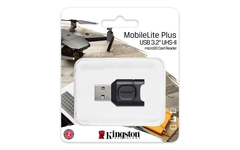 [Australia - AusPower] - Kingston MobileLite Plus USB 3.2 microSDHC/SDXC UHS-II Card Reader (MLPM) 