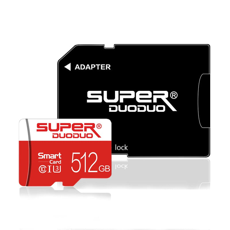 [Australia - AusPower] - 512GB Micro SD Card Class10 512GB Memory Card with SD Card Adapter Micro Memory SD Card HB--512GB 