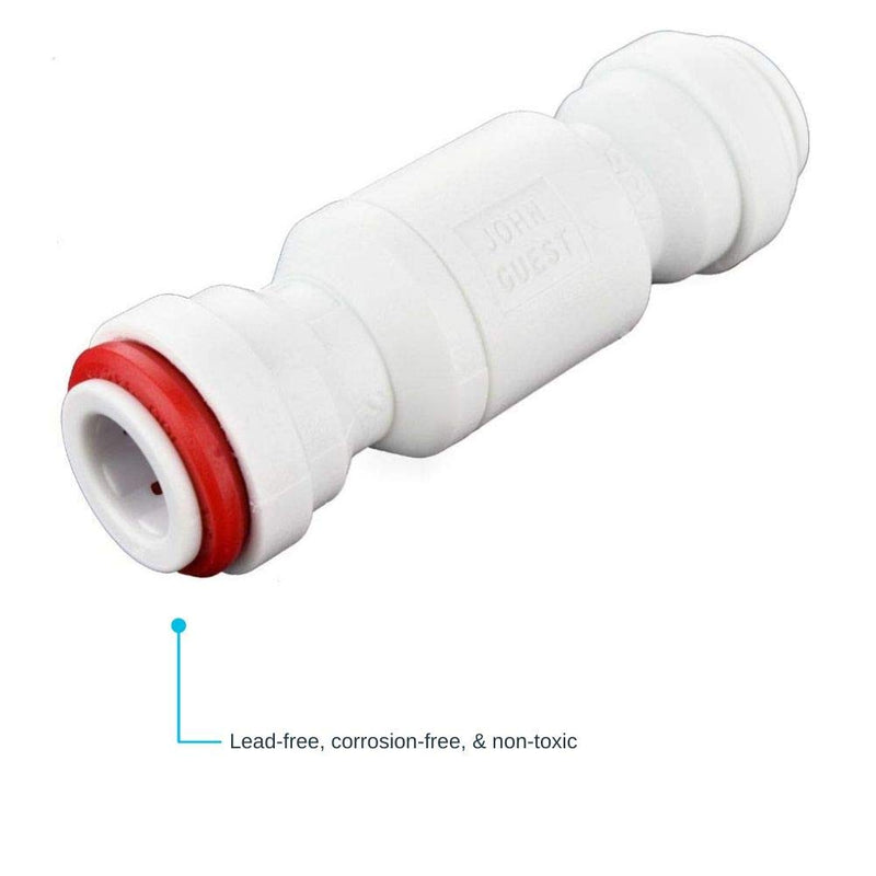 [Australia - AusPower] - John Guest Acetal Copolymer Tube Fitting, Imperial Single Check Valve, 3/8" Tube OD 3/8 Inch 