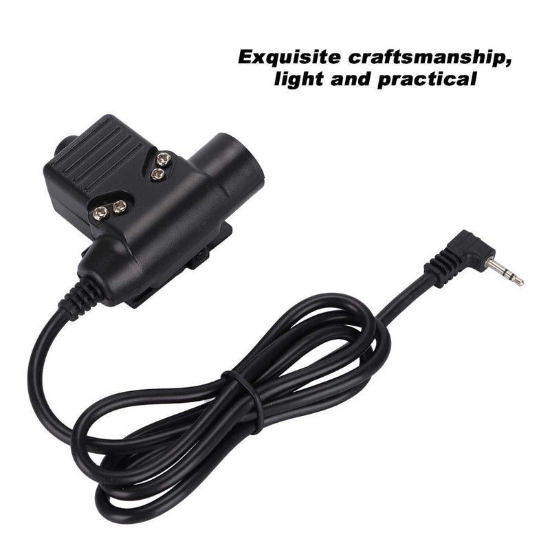 [Australia - AusPower] - PTT Cable Multi-Functional 2.5mm Single Hole PTT Cable Suitable For ZT/U94 type headset cable & PTT and military standard version plug 