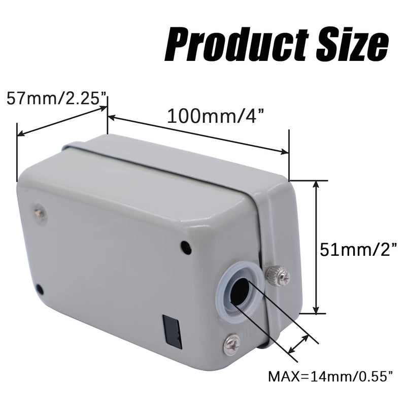 [Australia - AusPower] - mxuteuk AC 220V/380V Push Button Switch On/Off Start Stop Switch 3 Phase Self Lock Electric Motor Switches Mechanical Equipment Control Station 10A BS230B 