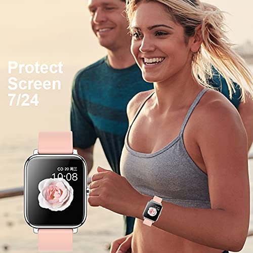 [Australia - AusPower] - smaate 3D Screen Protector for GT01 P9, Compatible with Smartwatch Hamile Dirrelo Fitpolo GT01 and P9 FirYawee 1.55inch, 3-Pack, Full Coverage, Curved Edge frame 