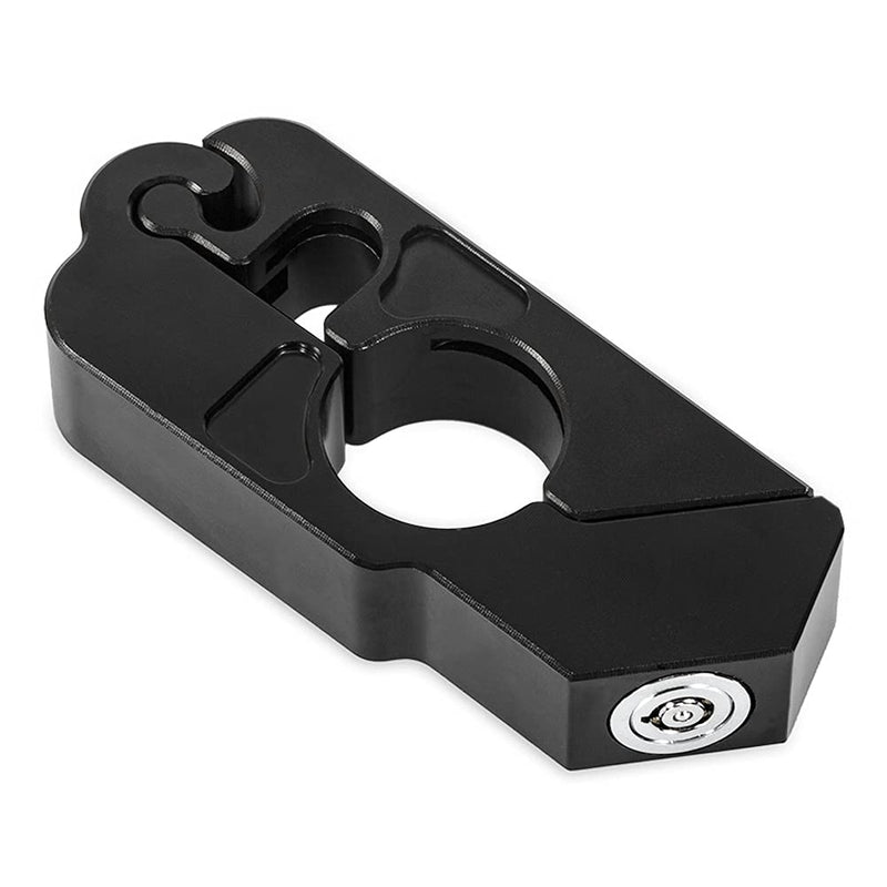 [Australia - AusPower] - Soosee Motorcycle Lock - Universal  Alloy CNC Motorcycle Handle Throttle Grip Security Lock with 2 Keys to Secure a Bike, Scooter, Moped or ATV in Under 5 Seconds 